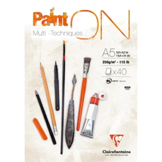 Clairefontaine • PaintON Mixed Media Paper 250g A5 40x