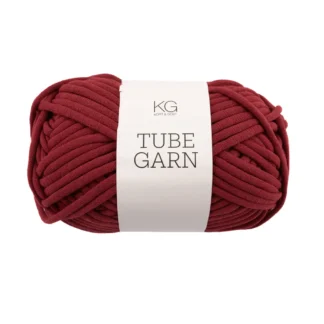 Tubegarn 4mm Mørkrød