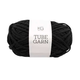 Tubegarn 4mm Sort