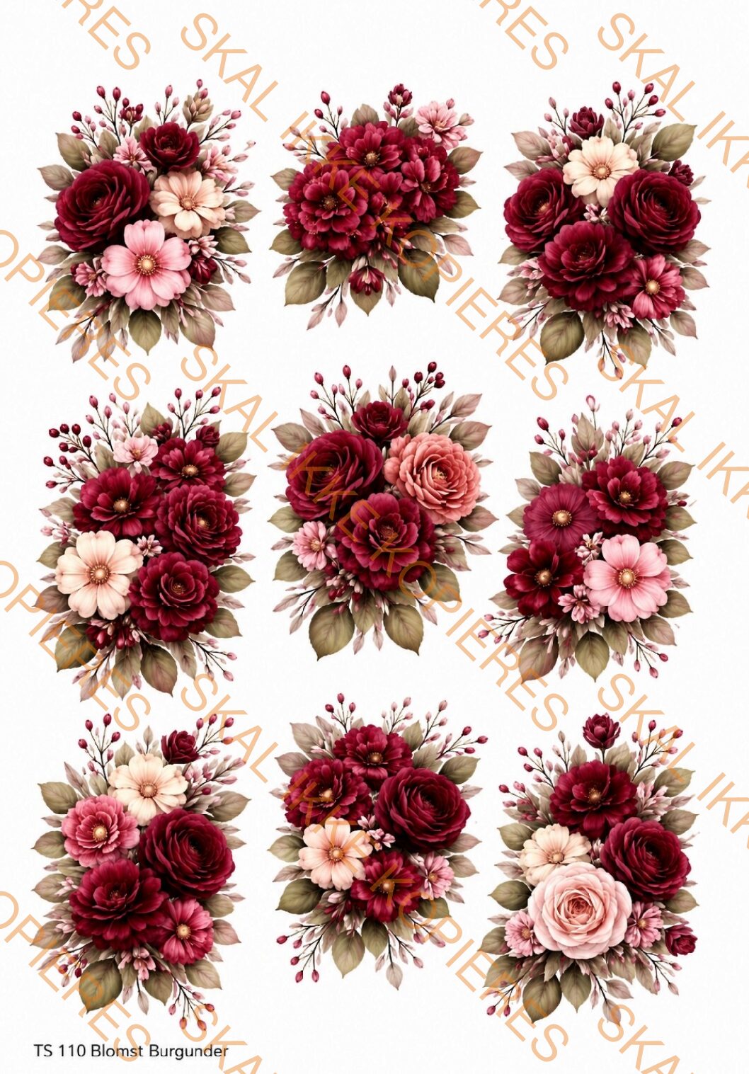 Blomster burgunder