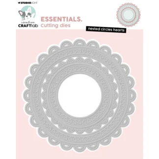 Creative Craftlab • Essentials Cutting Die Nested Circles Hearts