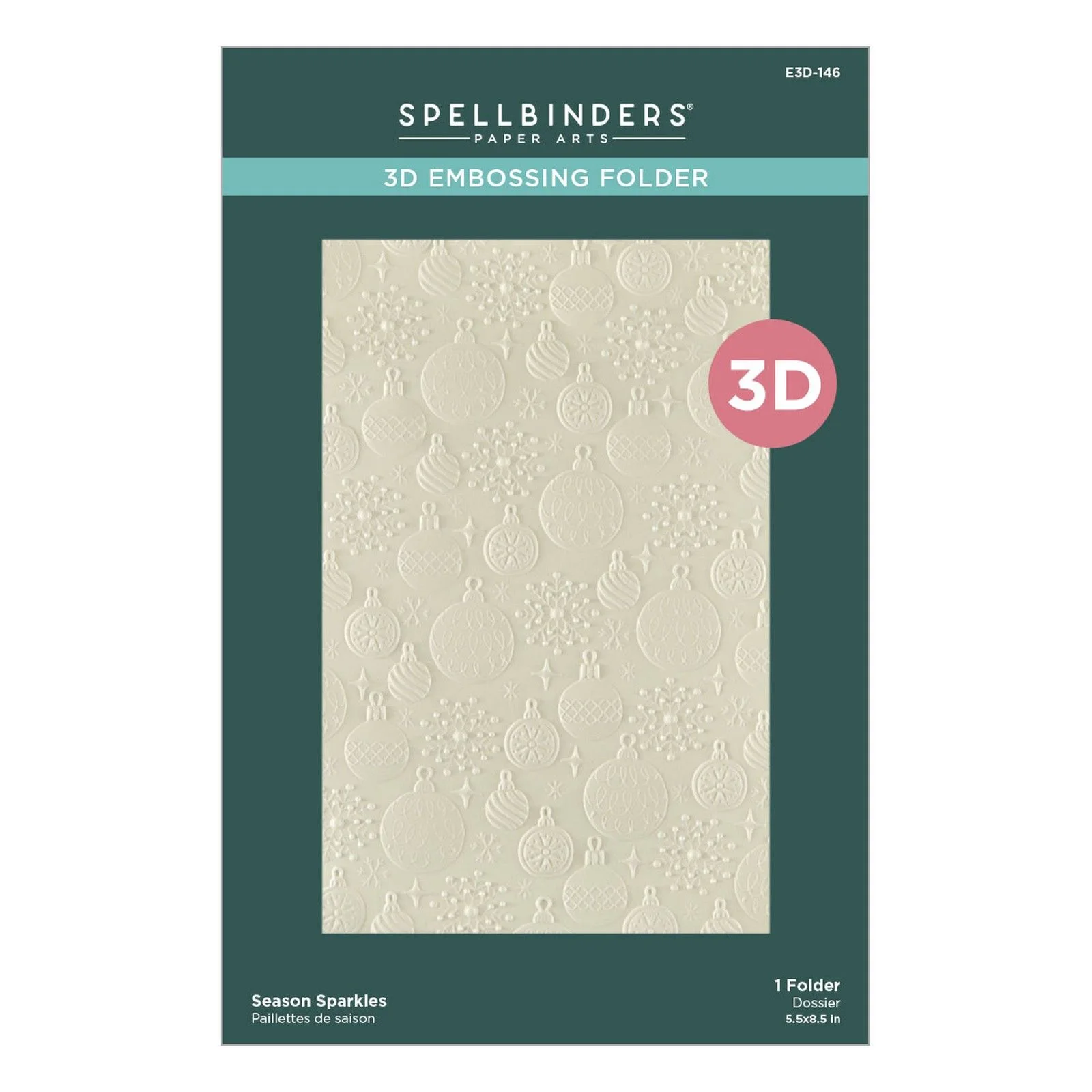 Spellbinders • 3D Embossing Folder Season Sparkles 5.5"x8.5"