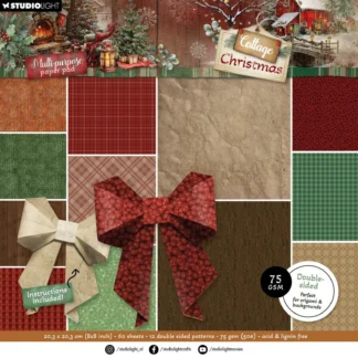 Studio Light • Cottage Christmas Multi-purpose pp Origami & Backgrounds