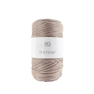 SG102 Shimmergarn 10 Beige/sølv
