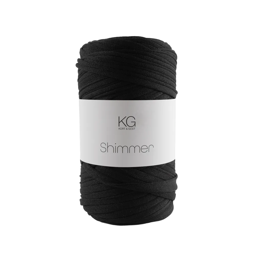 SG108 Shimmergarn 28 Sort/sort KOMMER JAN-FEB