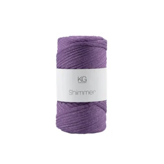 SG118 Shimmergarn 18 Lilla/sølv