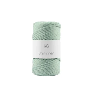 SG119 Shimmergarn 23 Grågrønn/sølv