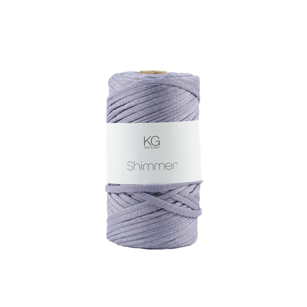 SG120 Shimmergarn 37 Lyslilla/sølv
