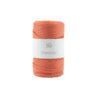 SG121 Shimmergarn 46 Varmoransje/sølv